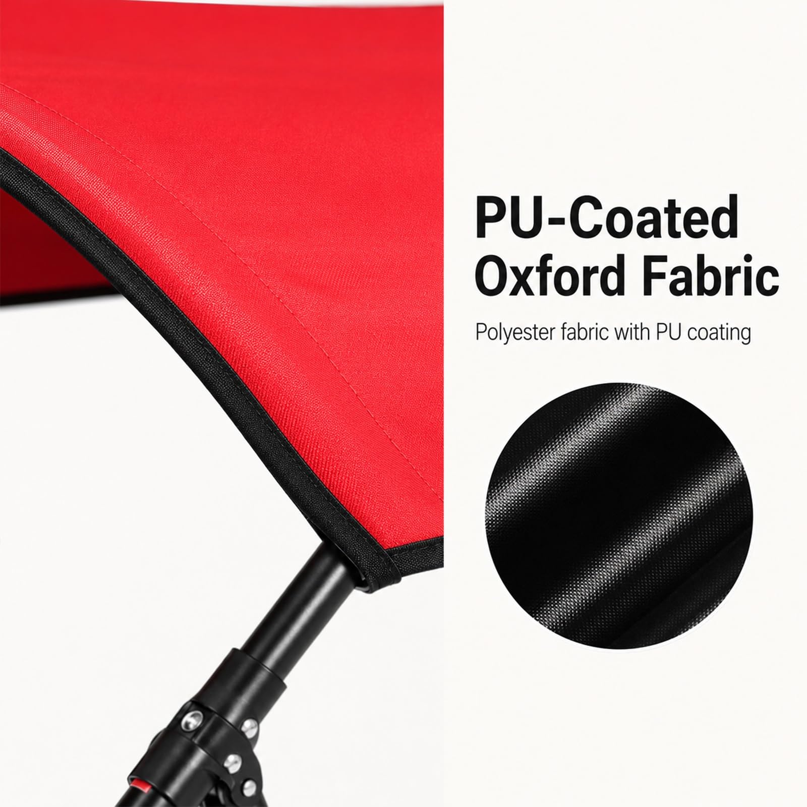 Daszek Bimini 2-Łukowy do Pontonów, Wodoodporny Dach 600D Oxford PU UV | Uniwersalny Daszek do Łodzi z Poliestru Oxford z Powłoką PU