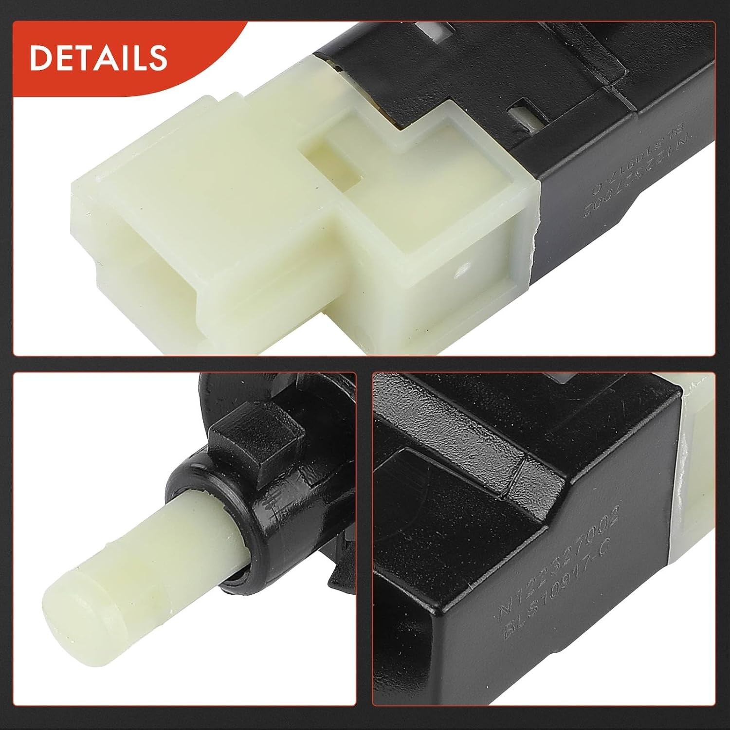 A-Premium Brake Light Switch Lamp Compatible with Mercedes-Benz E320/E350/E550/E63 AMG 2007-2009, CLS550/CLS63 AMG 2007-2011 & Dodge & Freightliner Sprinter 2500 3500, 4 Pins, Replace# 0015454409