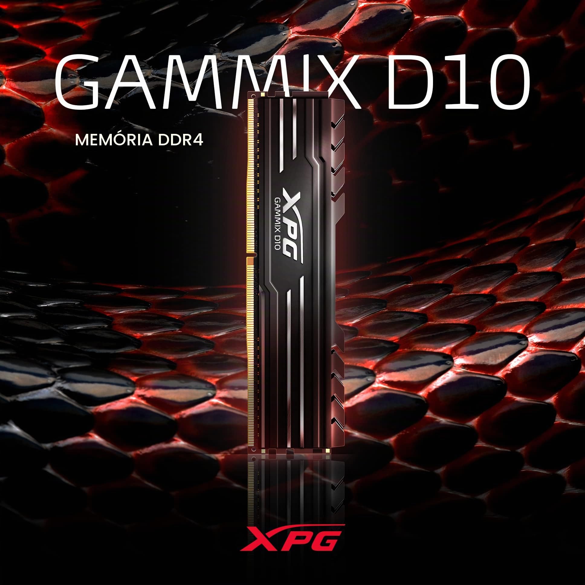Memória Desktop Gamer Adata XPG Gammix D10 16GB DDR4 3200 Mhz