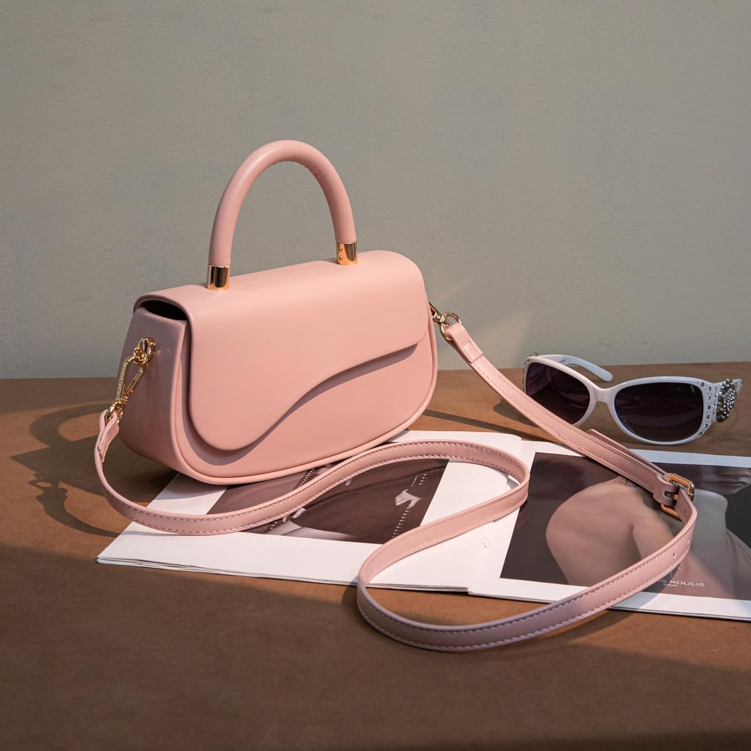 Milan Chiva Small Elegant Top Handle Purses for Women Mini Handbags Cute Crossbody Purse - Image 2