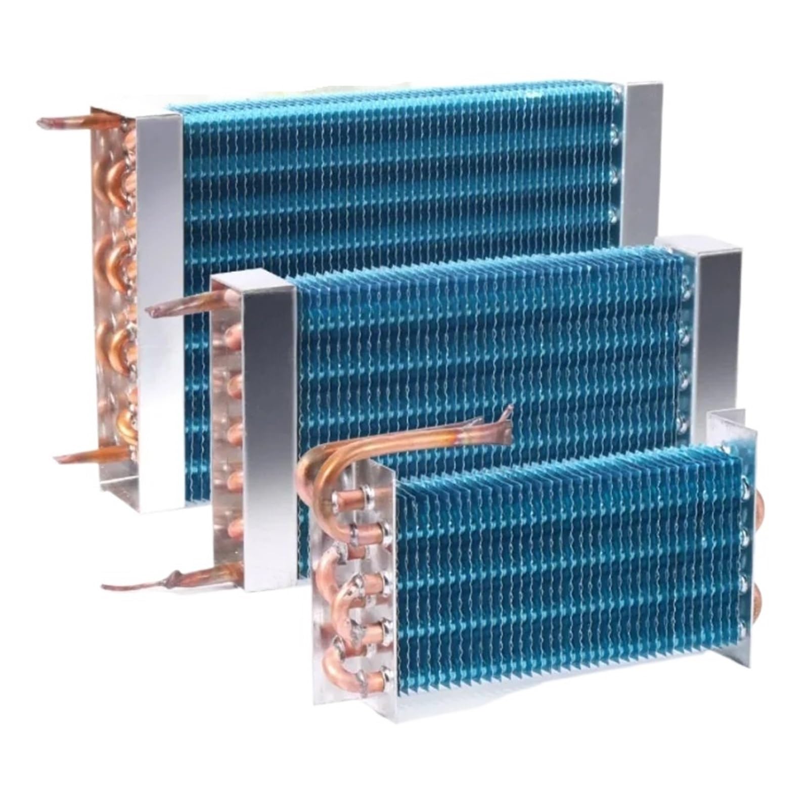 Condenseur d'évaporateur à ailettes en aluminium en tube de cuivre