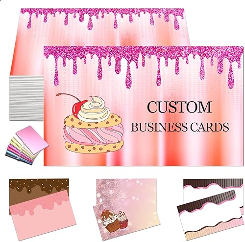 Miniatura 8 de Tarjetas de visita personalizadas con logotipo, tarjetas de visita personalizadas para pequeñas empresas 100, 200, 500, 1000, personalizables,