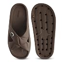 NoStrain Women’s Waterproof Cross Strap Sandals | Cushioned Soft EVA Sole | Non-Slip | Anti-Skid | Heeled & Flat | For Woman | Lightweight With Durable | Brown gallery image