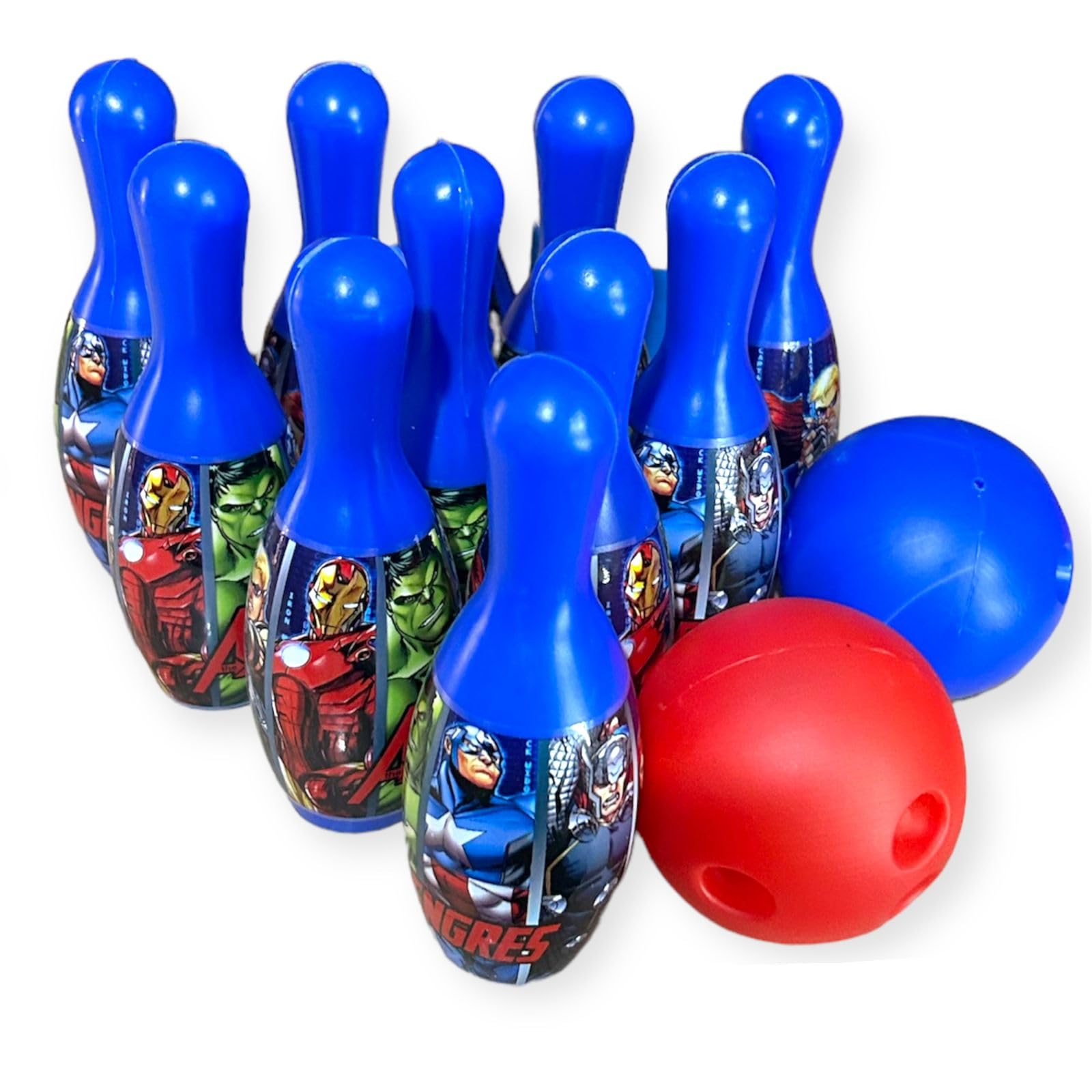 Kids Bowling Set with 10 Pins and Ball, Blue and Red Avengers Design (B0DCVZ5TCR) Amazon Price History, Amazon Price Tracker