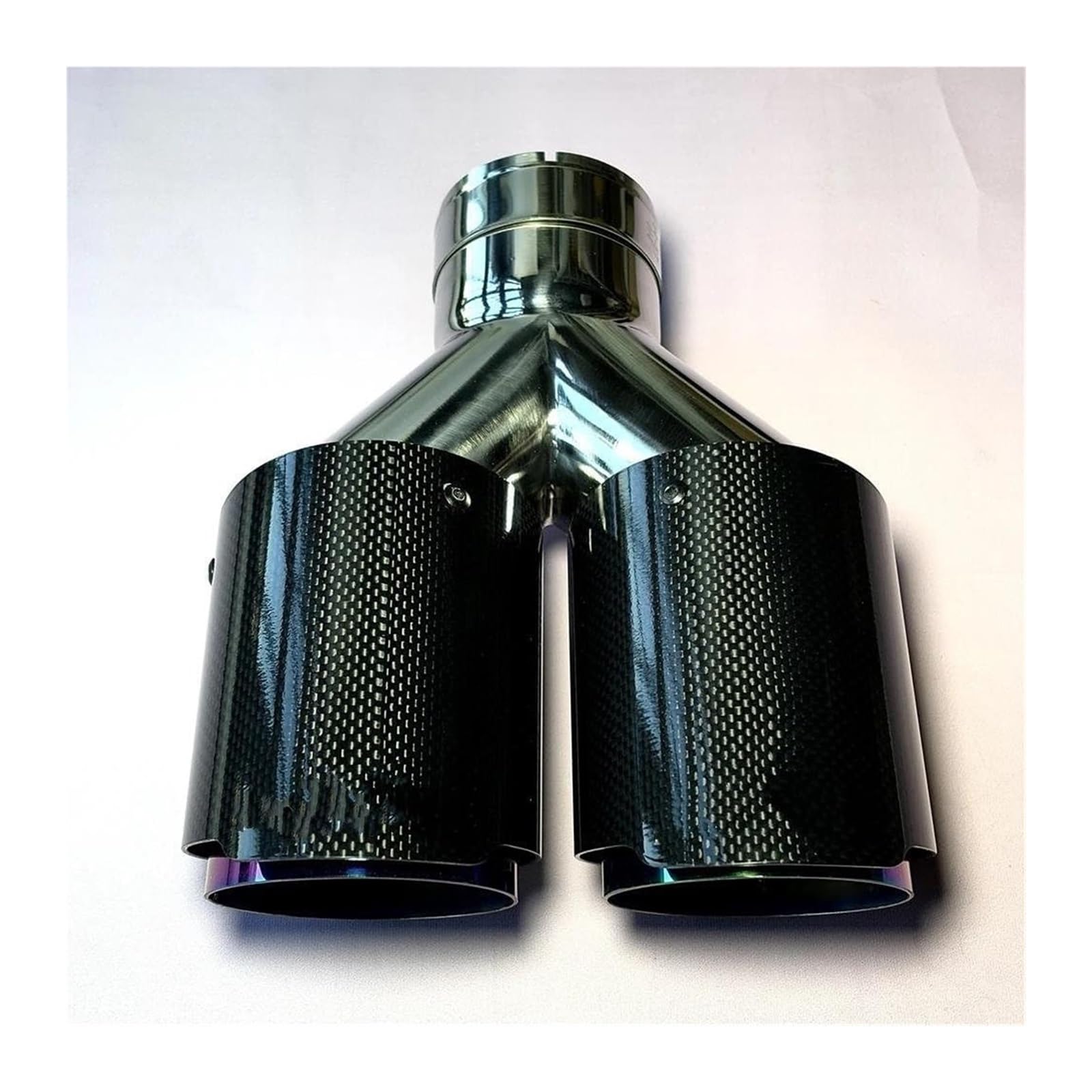 Tubo Di Scarico Auto Terminale Scarico Per Tutte Auto In Fibra Carbonio Viola In Acciaio Inox 1 Pezzo