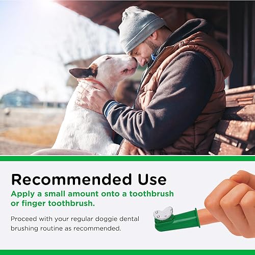 Miniatura 5 de Nutri-Vet Kit de higiene dental para perros con cepillo de dientes, cepillo de dientes de dedos y pasta de dientes enzimática, 2.5 onzas, 5 x 10 x