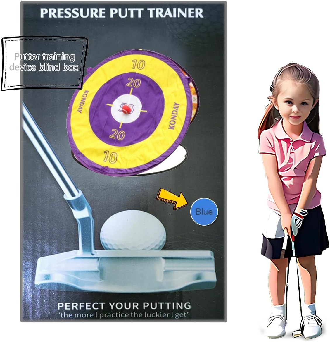 Master The Perfect Putting Stroke with Putting Trainer - Take Your Golf Technique to New Heights, Putting Trainer Blind Box - Exclusive for Clubs