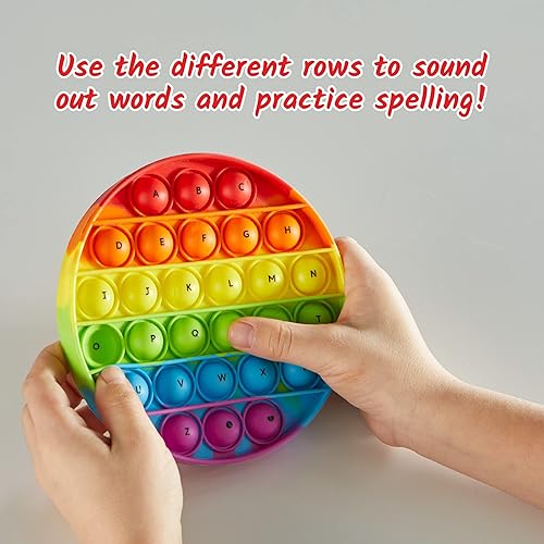 Miniatura 2 de hand2mind Juguete sensorial de burbujas del alfabeto juguete para la ansiedad práctica de letras para preescolares aprendizaje del alfabeto para