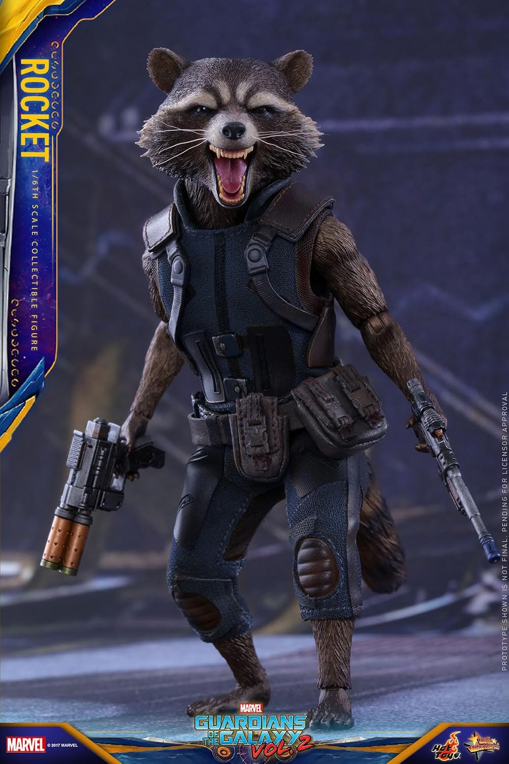 Hot Toys Guardians of The Galaxy Vol. 2 Movie Masterpiece Action Figure 1/6 Rocket 16 cm
