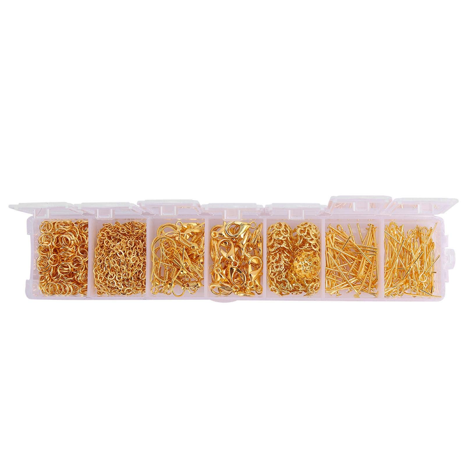 Fermoir mousqueton de rechange avec boîte pour l'assemblage de bijoux fantaisie