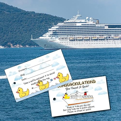 Miniatura 4 de Etiqueta de pato, etiquetas de pato de pato, tarjeta de juego de patitos, etiquetas de crucero, paquete de 50 etiquetas de pato de 2 x 3.5 pulgadas,