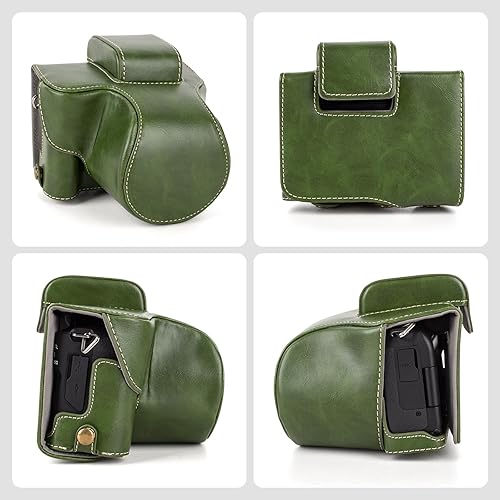 Miniatura 4 de MUZIRI KINOKOO EOS R50 - Funda protectora de piel sintética retro para cámara Canon EOS R50 DSLR - Funda para cámara EOS R50 con apertura inferior,