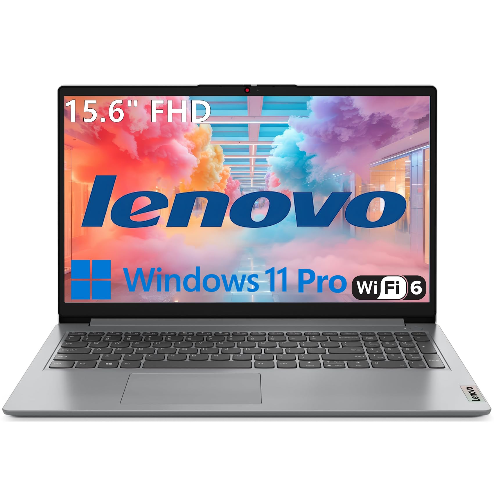 LenovoLaptop Computers for Home Business Student Study, 15.6" FHD, Intel Processor, 32GB DDR4 RAM, 1TB PCIe SSD, WiFi 6, Bluetooth 5.2, Type-C, Webcam, Numeric Keypad, Cloud Grey, Windows 11 Pro
