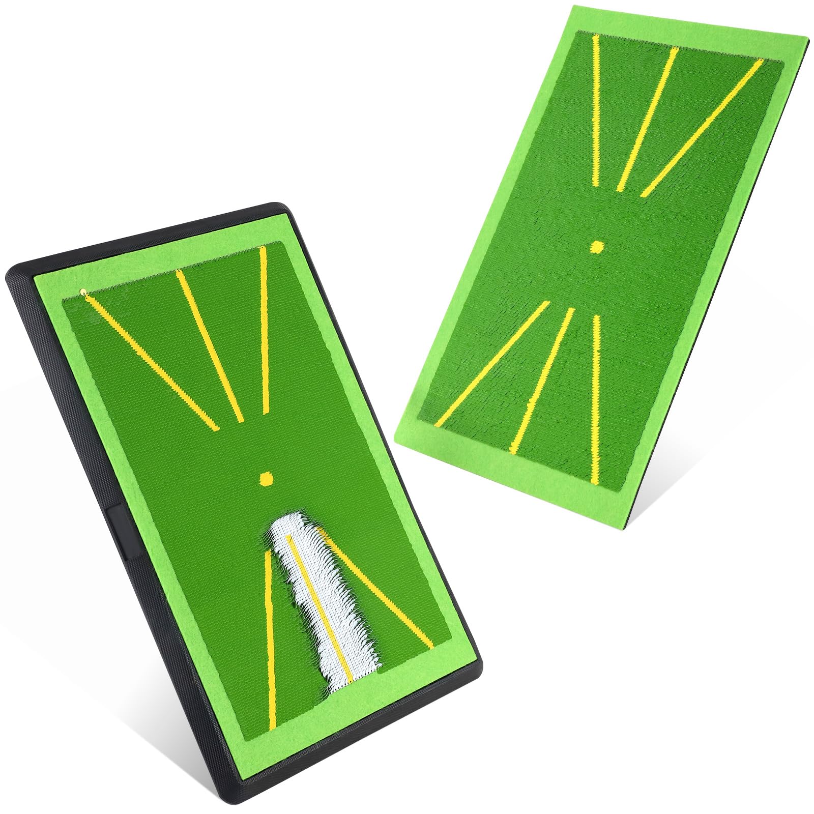 WildFun Golfschaukelmatte, 30,5 x 43,2 cm, breiter Pitchgabelschwungweg für Golf-Training, Indoor-Übung