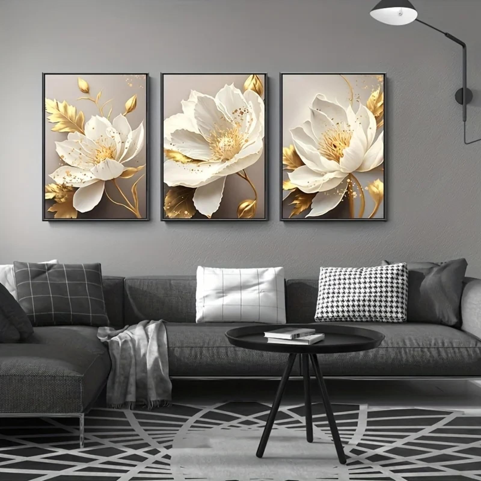 Impression sur toile fleur blanche décoration murale 30x45 - 8