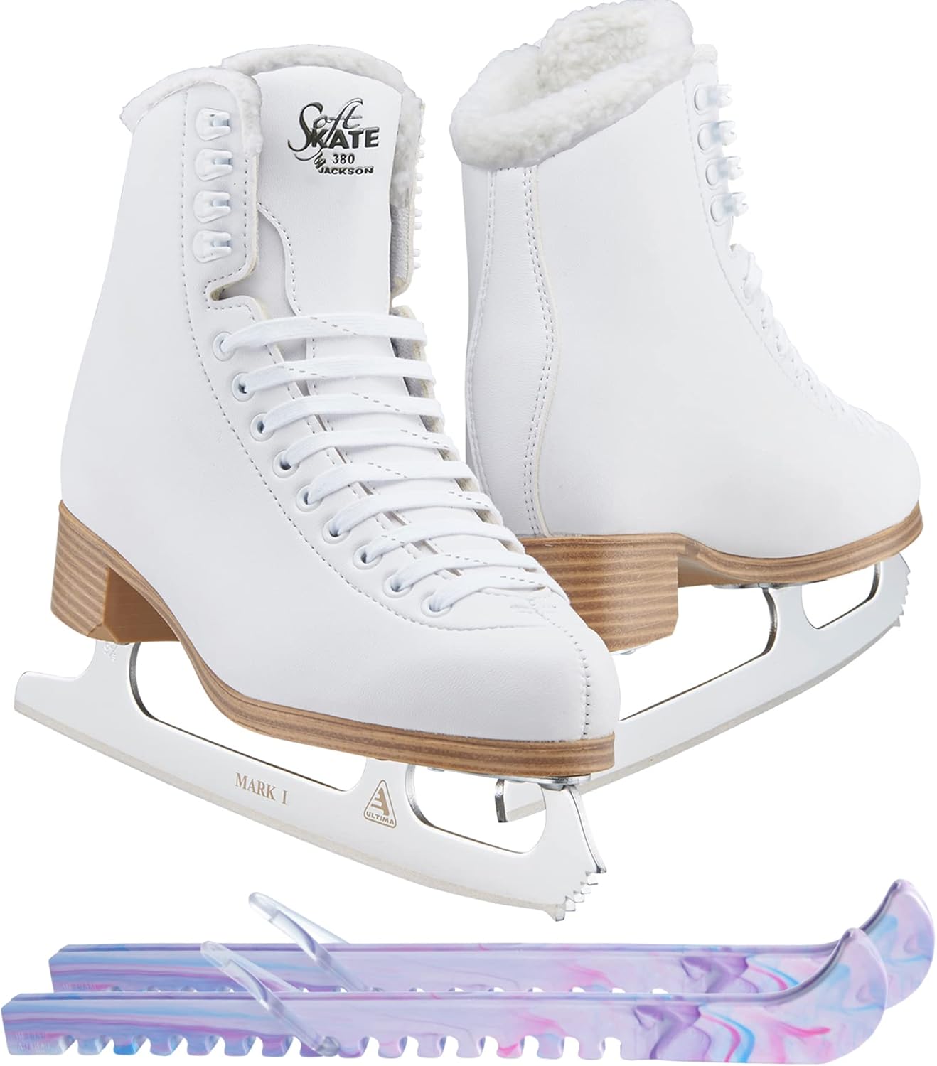 Jackson Classic Model 380/381 Figure Ice Skates for Women and Girls Bundle with Skate Guards Just Launched 2023