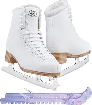 Jackson Classic Model 380/381 Figure Ice Skates for Women and Girls Bundle with Skate Guards Just Launched 2023