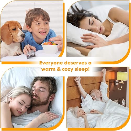 Miniatura 9 de S AFSTAR Cubrecolchón con calefacción, 80 x 60 pulgadas, protector de colchón eléctrico tamaño Queen con 8 temperaturas, temporizador de 4 modos,