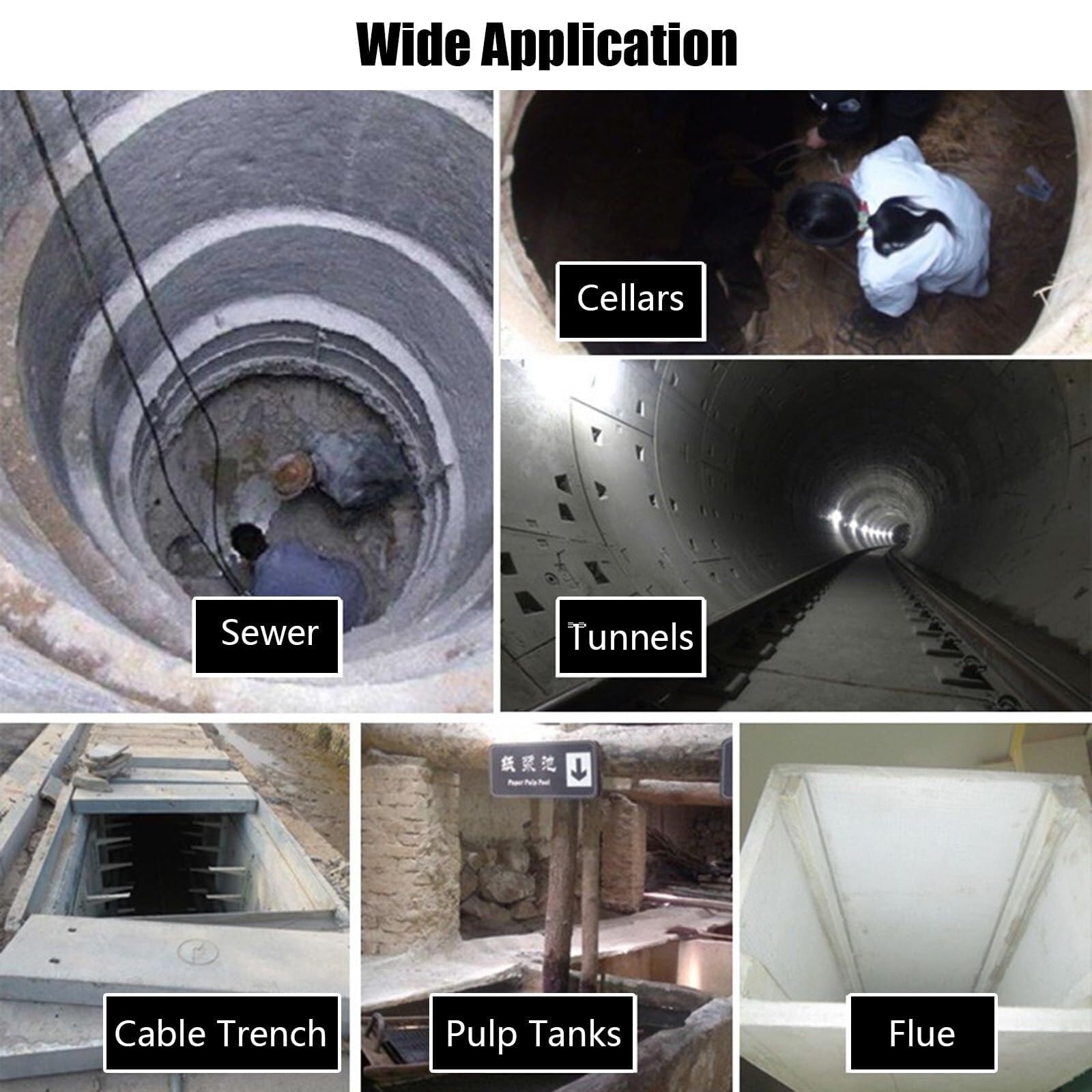 Kit trépied Robuste pour espaces confinés avec treuil détachable de 1200/1800/2600 LB, Hauteur réglable, pour Le Levage et Les travaux de plomberie/égouts, Comprend Un treuil de 1200 LB.
