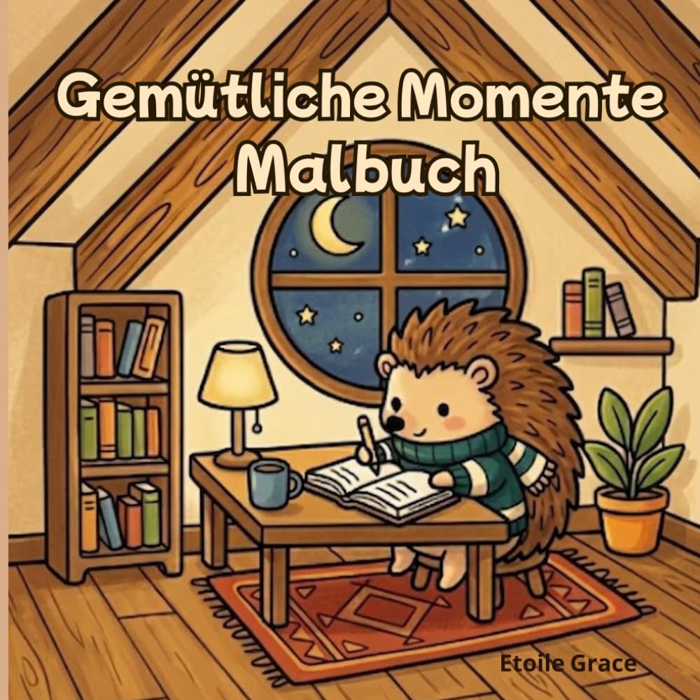 Gemütliche Momente Malbuch