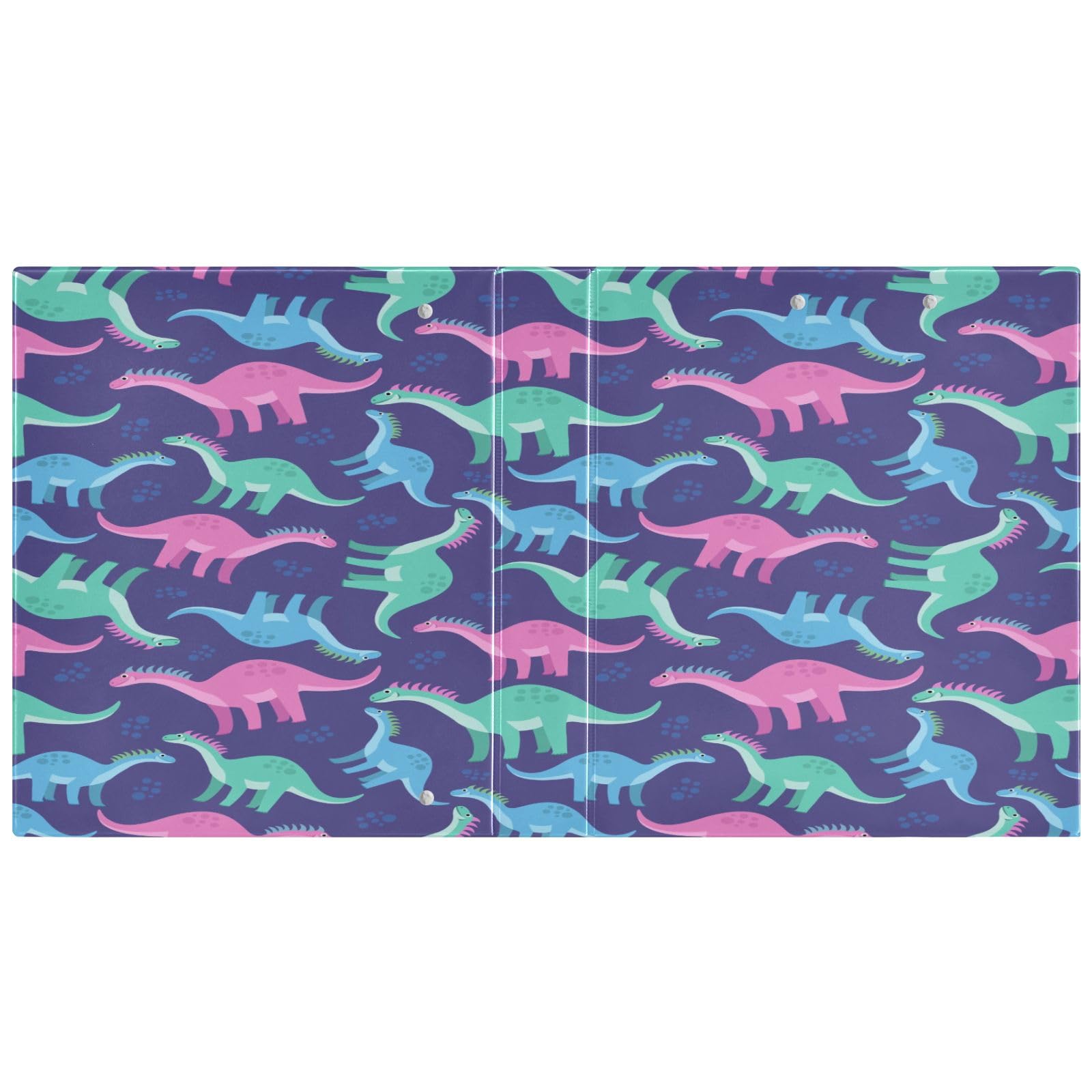 Dino - Raccoglitori a 3 anelli senza cuciture, anelli rotondi da 3,8 cm, contiene 200 fogli, raccoglitori a 3 anelli con clip in metallo antiscivolo