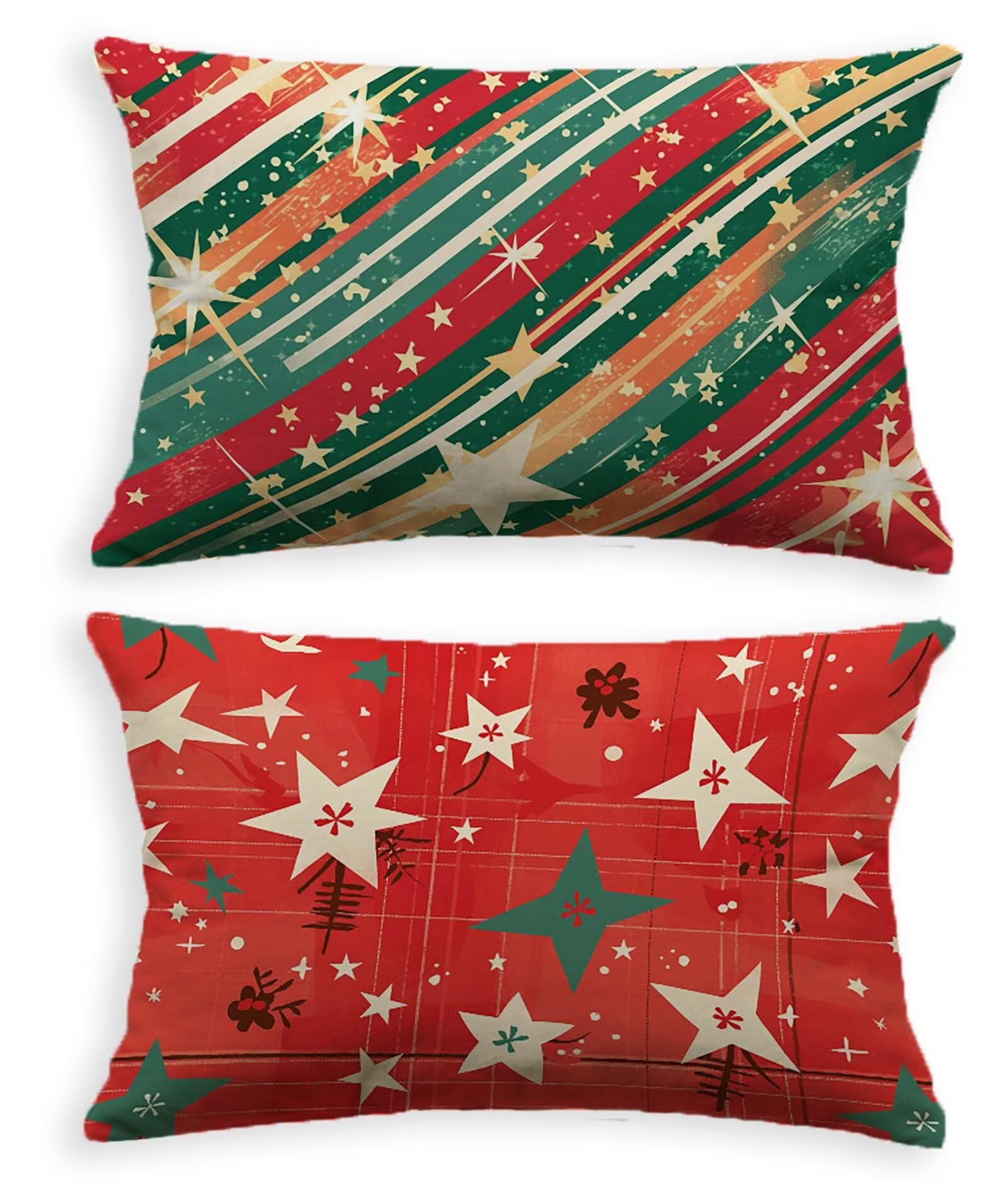 Coussin étoile rouge 80x100 en velours pour remplacer vos taies d'oreiller rêches et usées O-97LQ