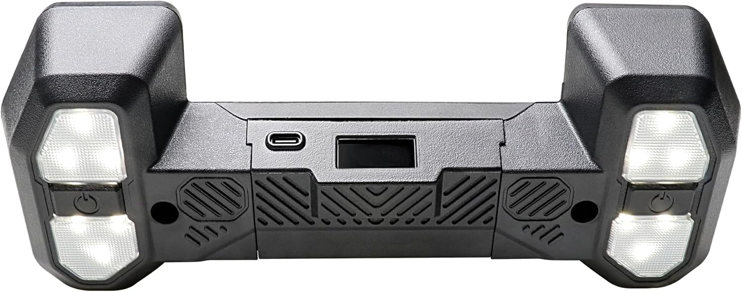 LED Interior Dome Lights Rechargeable Compatible with 2012-2018 Jeep Wrangler JK JKU 2/4 Door Wrangler Accessories Push Button Switch LED Front Seat Area Lights 5980K White 24 LEDs