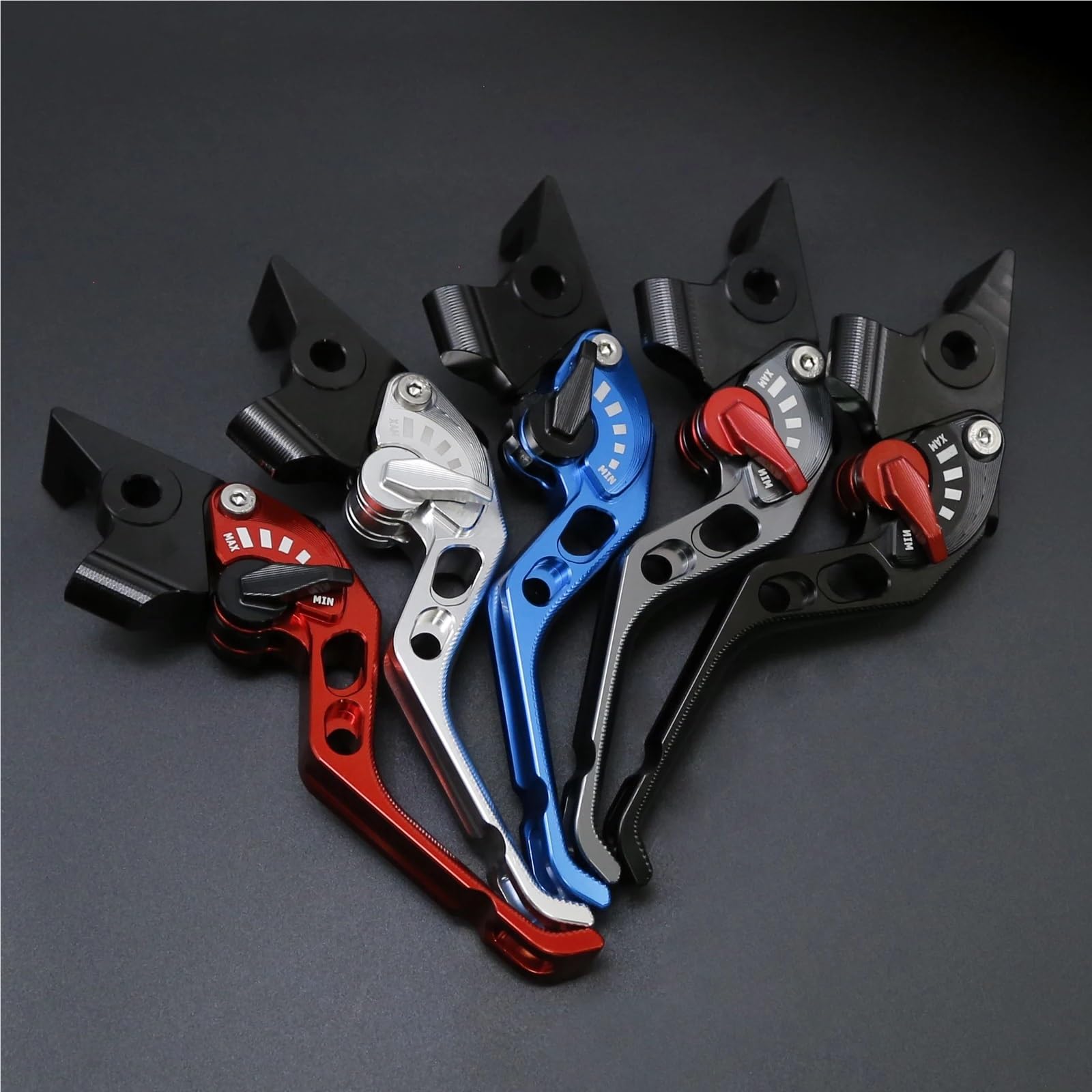 Fit FOR CFMOTO CF Moto XO-1 Papio 125 CF125 / Racer ABS Accessories 2 Finger CNC Adjustable Brake Clutch Lever(Black)