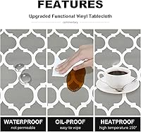 Vista 3 de Senneny Juego de 3 fundas para mesa de picnic ajustables con funda de banco y bolsa con cordón, mantel de vinilo 100% impermeable con respaldo