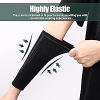 Vista 3 de TOBWOLF 1 Pair Volleyball Arm Sleeves, Volleyball Compression Sleeves Sports Forearm Sleeves, Passing Forearm Sleeves