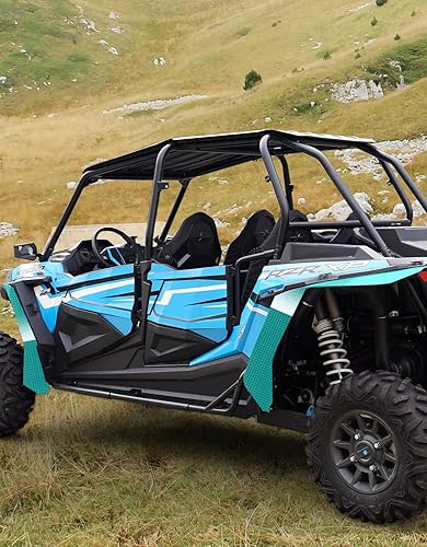 Miniatura 8 de A & UTV PRO Aletas de barro para Polaris RZR 1000 XP, extensiones de guardabarros de alta resistencia, protectores de barro, delanteros y traseros