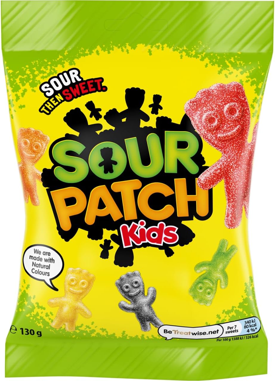 Original, Soft & Chewy Sour Then Sweet Candies, 130 g Bag (Pack of 1)