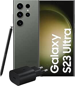 Samsung Galaxy S23 Ultra - Smartphone Android, Caricatore incluso, Dynamic AMOLED 2X, Fotocamera 200MP, RAM 12GB, 512 GB, 5.000 mAh, Verde (Green), Display 6.8'' [Versione italiana]