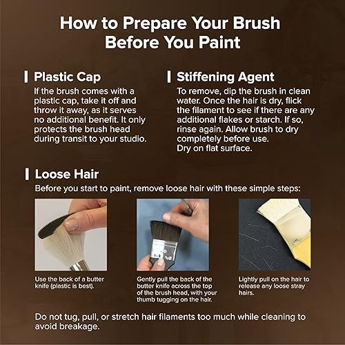 Miniatura 6 de Silver Brush Limited 2629S Monza - Pincel redondo para arte, óleo, acrílico y acuarela, mango corto, tamaño 0