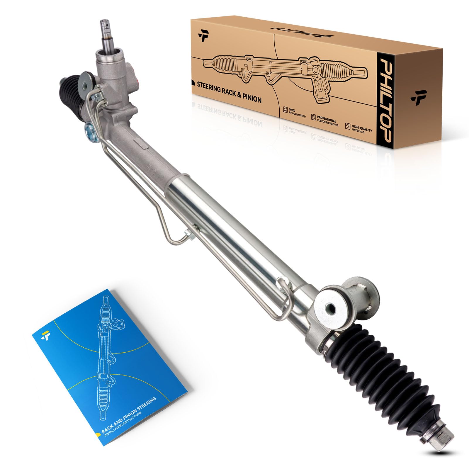 PHILTOP Power Steering Rack and Pinion Assembly Compatible with 2002-2009 Trailblazer, 2002-2009 Envoy, 2004-2007 Rainier, 2003-2006 SSR, 2002-2004 Bravada, 2003-2008 Ascender Replace 221014-image-19