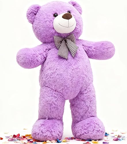 Vista 64 de MorisMos Oso de peluche gigante, oso de peluche grande para novias, niñas, para Navidad, día de San Valentín, cumpleaños (gris claro, 47 pulgadas)