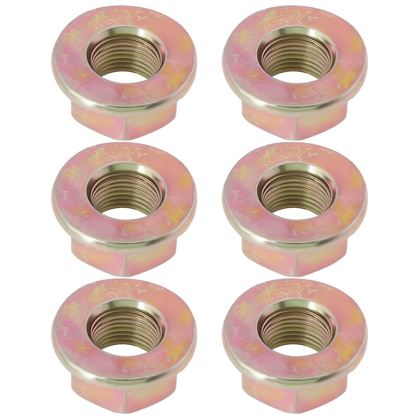 The Lord of the Tools 6pcs Mower Spindle Blade Nuts Replacement Part 712-0417 712-0417A 912-0417 912-0417A Compatible with Troy-Bilt Compatible with