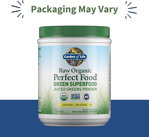 Miniatura 2 de Garden of Life - Polvo orgánico crudo perfecto para alimentos verdes polvo de superalimentos  0658010114059 1