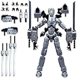 8 inch T13 (Assembly Completed) Action Figure Set,T 13 Multi-Articular Mobile Robot Nova T-13,Desktop Decorations for Game Lovers Toys (Gray)