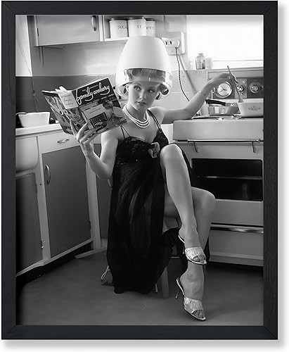 Miniatura 1 de Poster Master Póster de peluquería de cocina, impresión de cocina de ama de casa, arte de moda, arte femenino, arte de fotografía, arte en blanco y