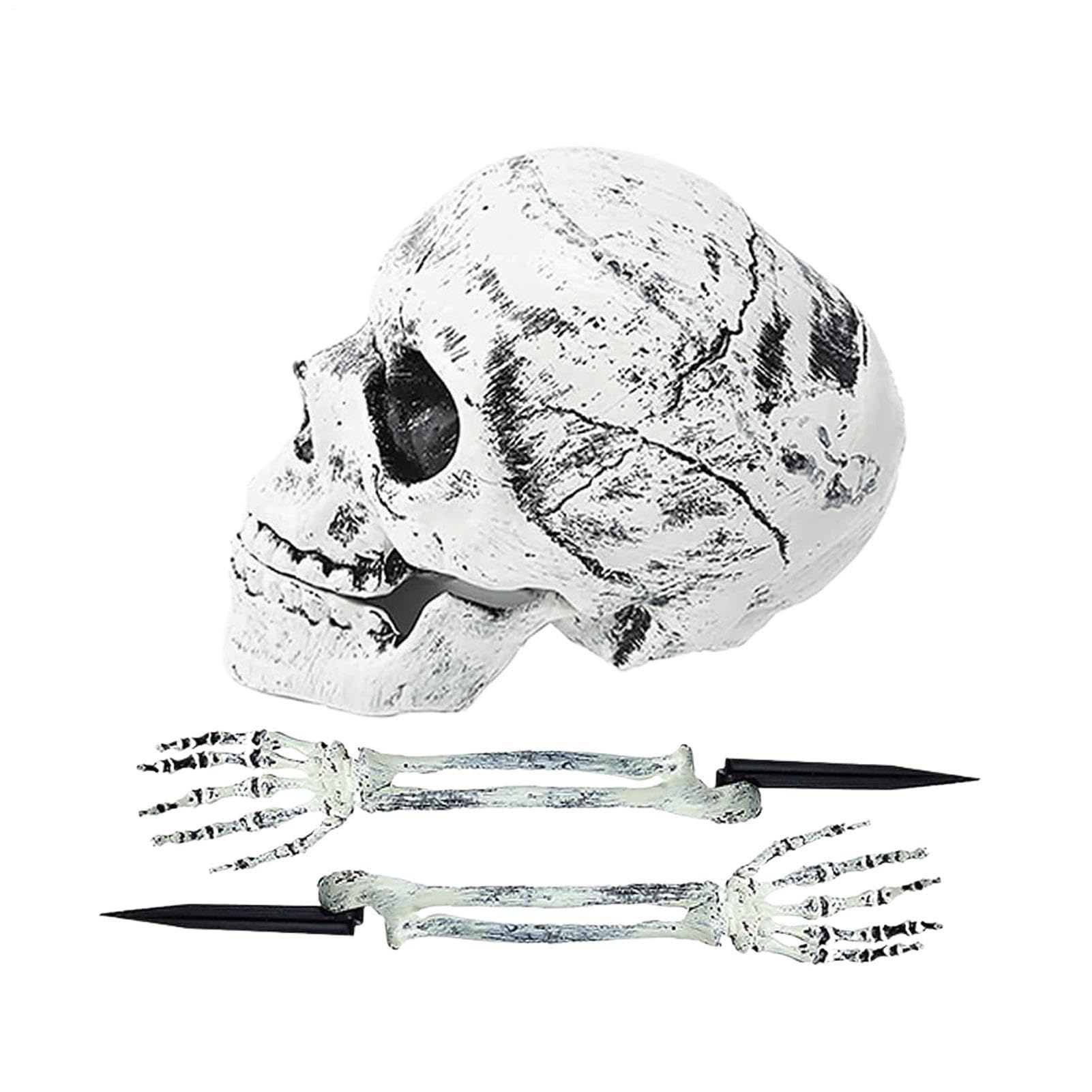 Manos esqueléticas Halloween y accesorios aterradores para decoración de casa encantada