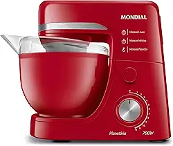 Batedeira Planetária, Mondial, Vermelho, 700W, 110V - BP-03-R