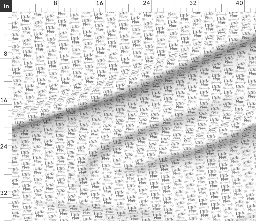Spoonflower Fabric - Arrow Words Nursery Boy Printed on Petal Signature Cotton Fabric Fat Quarter - Sewing Quilting Apparel Crafts Decor