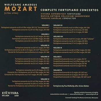 その他 Mozart Complete Fortepiano Concertos Mozart: Complete Fortepiano Concertos, Vol.6 by Musica