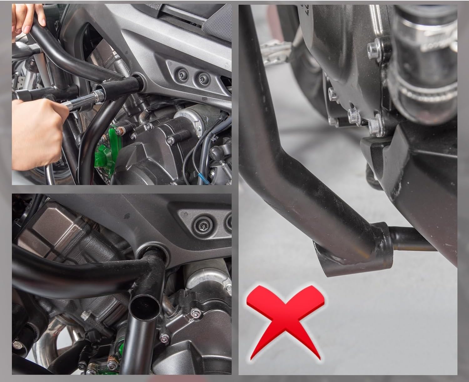 Engine Guard Crash Bar Bumper Engine Crash Bar for MT09 for FZ09 2013-2020 Motorcycle Accessories Stunt Cage Guard Bumpers Protection Device Bumper Engine Guard Crash Bars