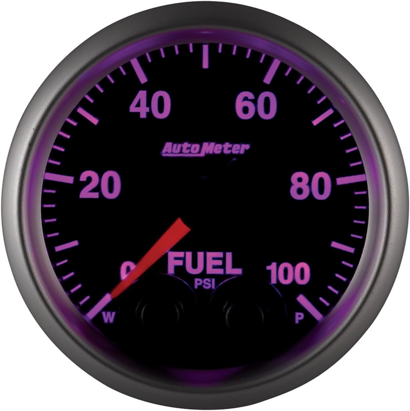 AutoMeter 5671-05702-A Gauge, Fuelp, 2 1/16", 100Psi, Digital Stpr Mtr W/Pk & Wrn, Elite, 4An Sensor