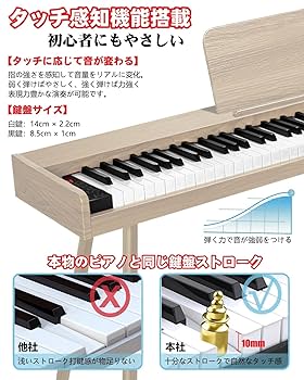 NikoMaku Bluetooth機能搭載 88鍵盤 ポータブルデジタルピアノ 楽天市場】【人気シリーズSWAN-S】電子ピアノ 88鍵盤 セット買い