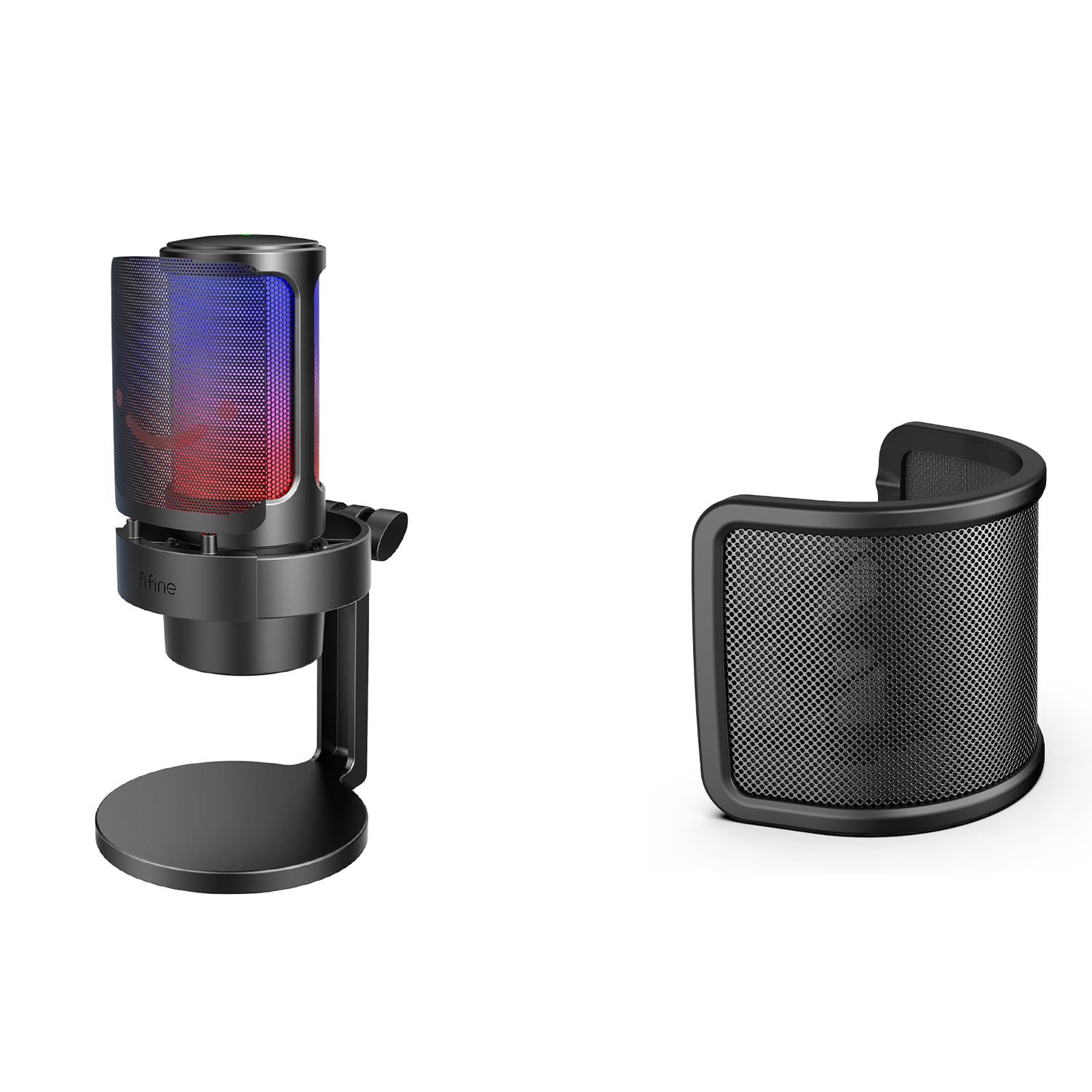 Amazon.com: FIFINE Computer Microphone with RGB Control, Mute