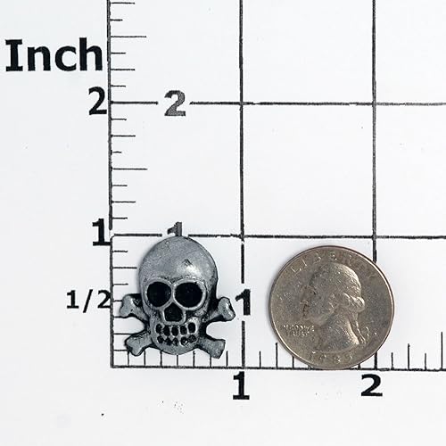 Miniatura 2 de Molde de silicona miniatura de calavera y huesos cruzados, molde seguro para alimentos, molde de joyería artesanal. tamaño perfecto para hacer joyas.