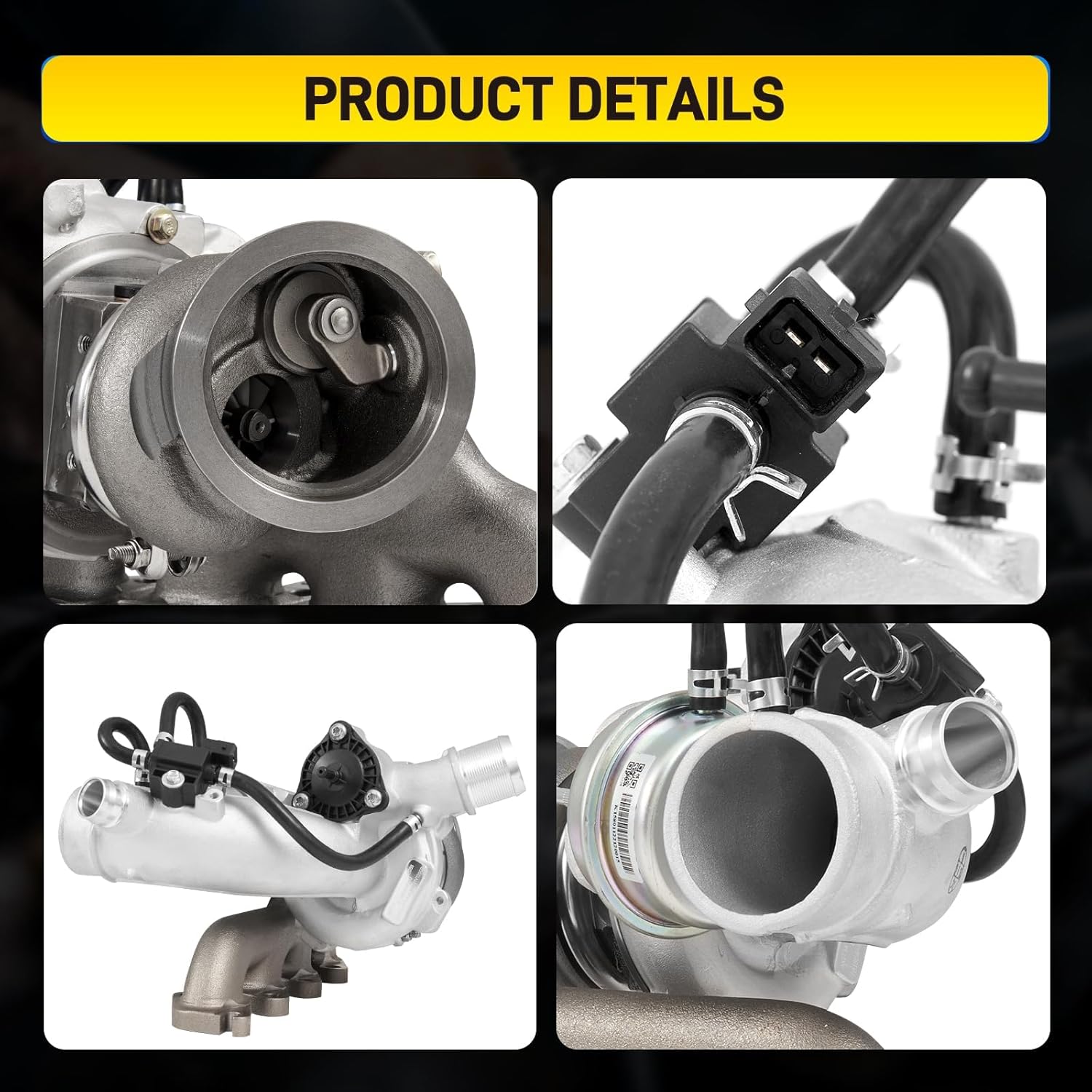 667-203 1.4 Turbo Turbocharger with Gasket Compatible with 2011-2015 Chevrolet Cruze 2012-2020 Chevy Sonic 2013-2018 Trax 2013-2020 Buick Encore 1.4L Turbo Charger Replace# 55565353